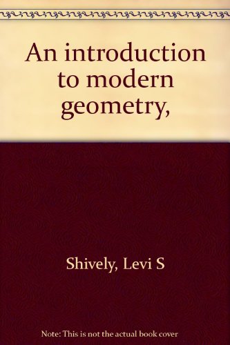 An introduction to modern geometry,