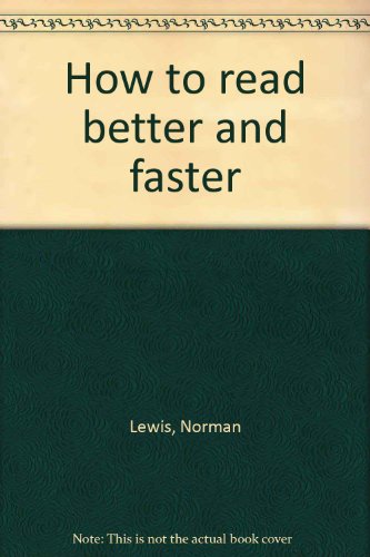 How to read better and faster
