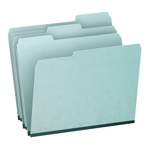 Pendaflex 9200T-1/3 Pendaflex 1" Expansion Pressboard File Folders with 1/3 Cut Tab, LTR, BE, 25/Bx