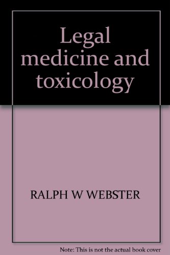 Legal medicine and toxicology