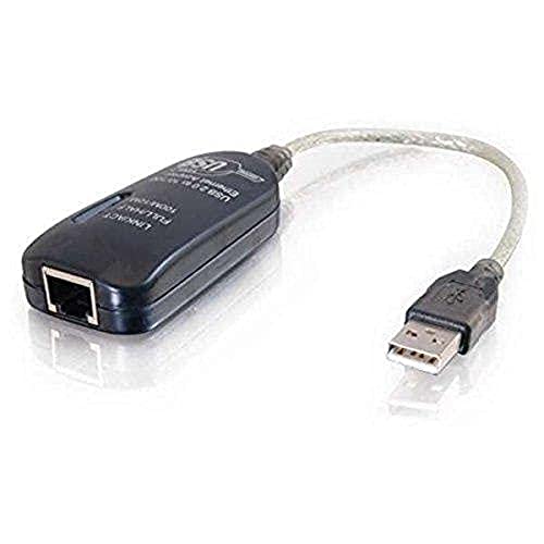C2G USB Adapter, USB 2.0 Fast Ethernet Network Adapter, 7.5 Inches, Cables to Go 39998