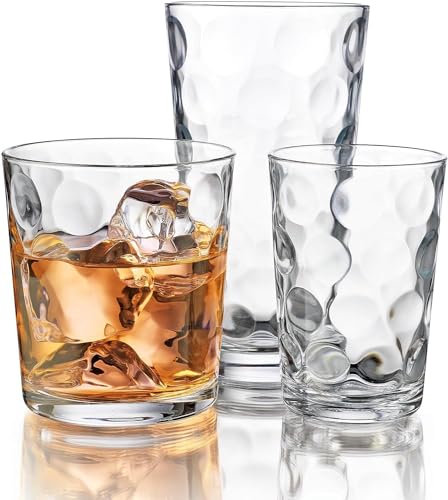 Home Essentials 12-Piece Galaxy Glassware Set