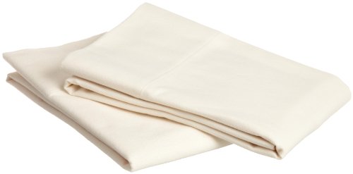 Pinzon Signature Cotton Heavyweight Velvet Flannel Pillow Cases - Standard, Cream