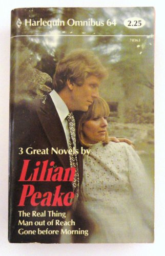 Harlequin Omnibus #64. "The Real Thing", "Man out of Reach", "Gone before Morning"