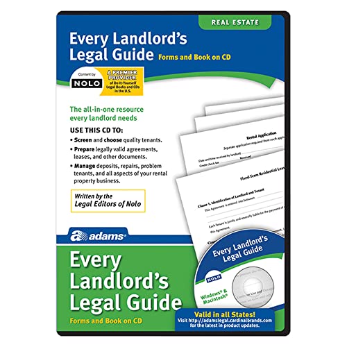 Adams Every Landlord's Legal Guide, for PC/Mac, Disc