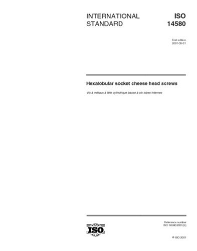 ISO 14580:2001, Hexalobular socket cheese head screws