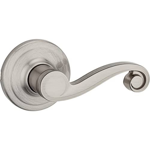 Kwikset 97200-781 Lido Hall/Closet Door Lever, Satin Nickel