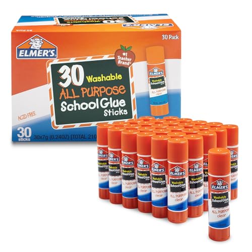 Elmer's All Purpose School Glue Sticks Washable 7 Grams 30 Count
