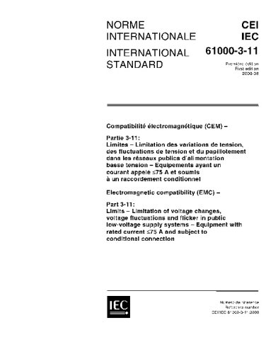 IEC 61000-3-11 Ed. 1.0 b:2000, Electromagnetic compatibility (EMC) - Part 3-11