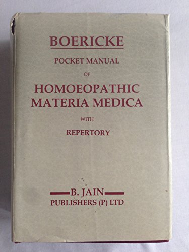 Pocket Manual of Homoeopathic Materia Medica with Repertory