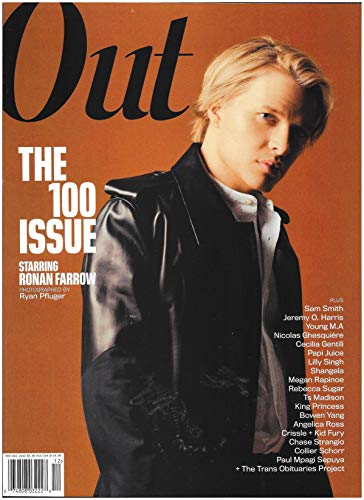 Out Magazine, November-December 2019 | The 100 Issue, Ronan Farrow Cover