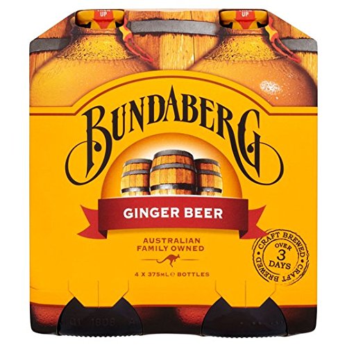 Bundaberg Ginger Beer Non-alcoholic Beverage (Australia) 4-pack 375ml by Bundaberg