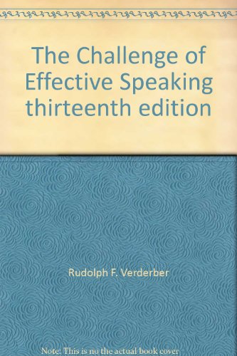 The Challenge of Effective Speaking thirteenth edition