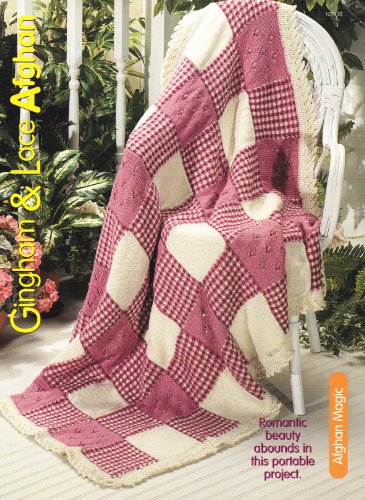 Gingham and Lace Afghan - One Knitting Pattern for One Afghan