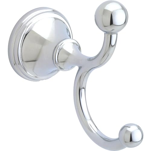 Franklin Brass 125861 Crestfield Double Robe Hook, Polished Chrome