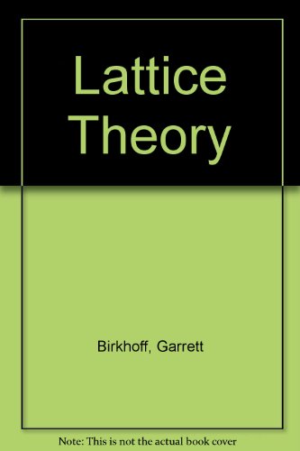 Lattice Theory