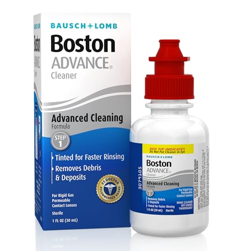 Boston Advance Contact Lens Solution by Bausch+ Lomb, for Gas Permeable Contact Lenses, 1 Fl Oz (Packaging May Vary)