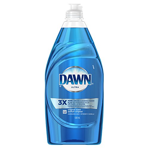 Dawn Plat Savon, Ultra Lavage de la vaisselle liquide, original, Bleu, Parfum, 612,3 gram, Lot de 2