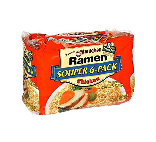 Maruchan Ramen Noodles Chicken Flavor, 3 Ounce, 6 Count (Pack of 1)