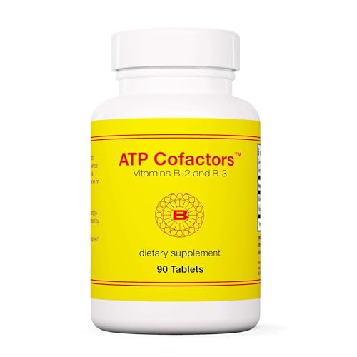 Optimox ATP Cofactors Supplement - Vitamin B Complex for Men & Women, Vitamin B2, Vitamin B3, 100mg Riboflavin, 500mg Niacin, High Potency Tablets - 90 Count