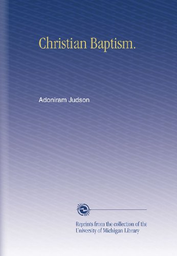 Christian Baptism.