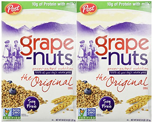 Post Grape-Nuts Cereal, 64-Ounce Boxes (Pack of 2) by Grape-Nuts