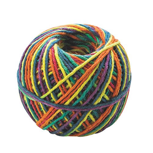 Darice 1984-45 6-Strand Fine Hemp Cord Bright, 200-Feet