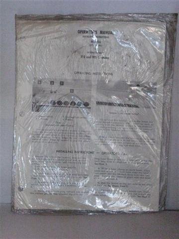 Operators manual heater for International 815 and 915 combines by International harvester