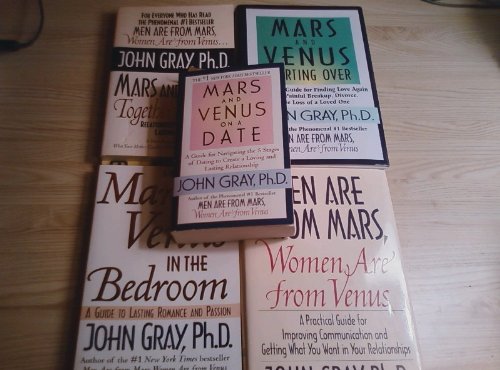 Mars and Venus set of 6: Men are From Mars Women are from Venus, Mars and Venus In The Bedroom, Mars and Venus Diet & Exercise Solution [Signed], Mars and Venus Diet & Exercise Solution Video Tape, and CD, Secrets of Successful Relationships