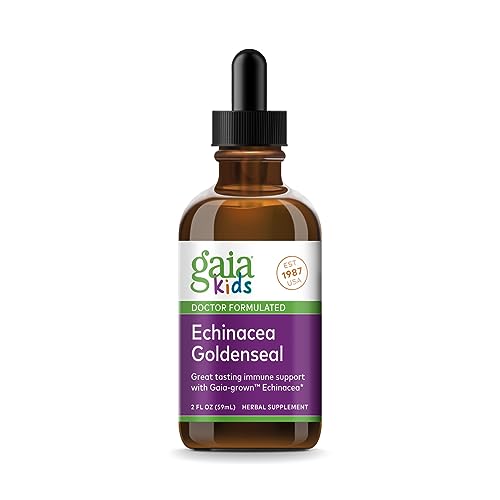 Gaia Herbs, GaiaKids Echinacea Goldenseal Herbal Drops, Immune Support, Physician Formulated, 2 Fluid Ounces