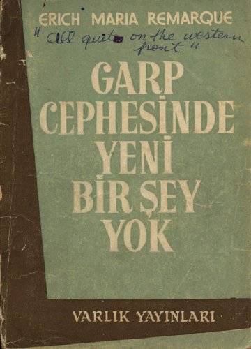 Garp Cephesinde Yeni Bir Sey Yok