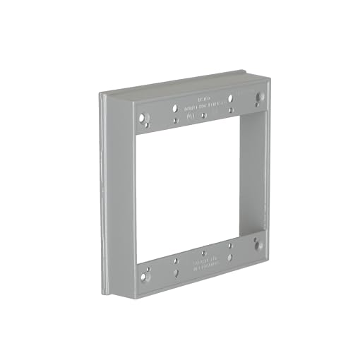 BELL 5407-0 2-Gang Weatherproof Extension Ring, 1-1/32 in. Deep, Gray