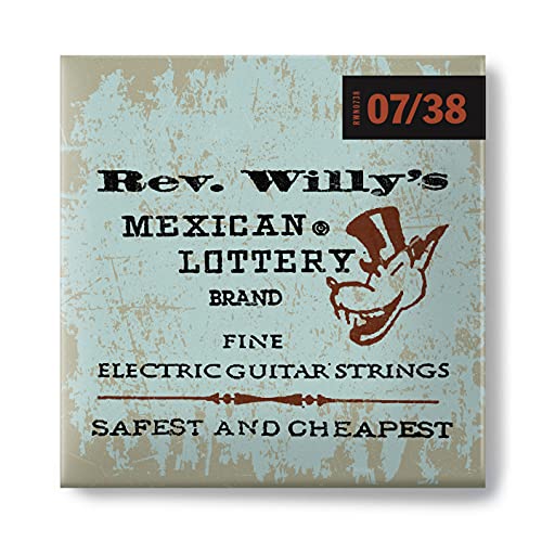 JIM DUNLOP - RWN0738 - E-Gitarren-Saiten - Signature Rev. Willy's Lottery Super Fine 7-9-11-20W-30-38
