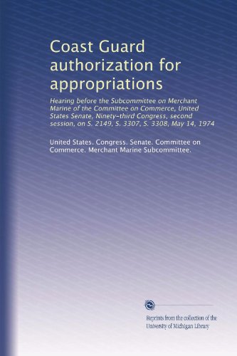 Coast Guard authorization for appropriations