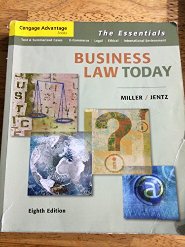 Business Law Today: The Essentials (8th Edition)[8E] (Paperback)
