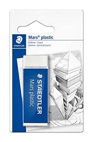 STAEDTLER ‎526 50 BKD Mars Eraser, Premium-Quality, Latex & Phthalate-Free (Pack of 1), White