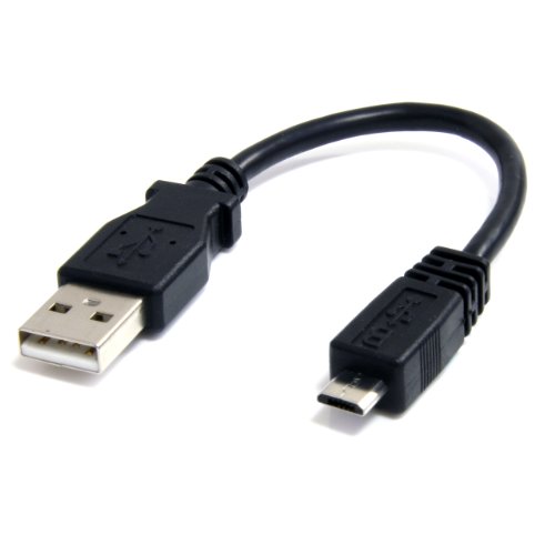 6" USB A to Micro B USB Cable