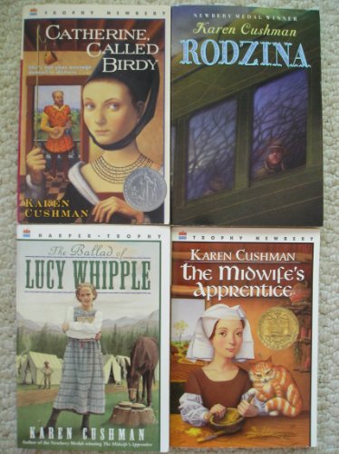 Karen Cushman Set (The Midwife's Apprentice, Rodzina, Ballad of Lucy Whipple, Catherine Called Birdy)