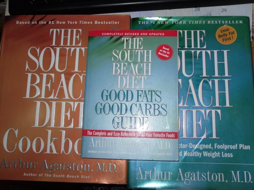 Arthor Agatston (2 books) South Beach Diet & South Beach Diet Cookbook 2004