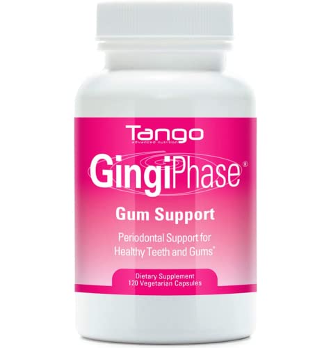 GingiPhase Natural Herbal Dental Support Supplement for Healthy Gums, Teeth, and Jaw Circulation (120 Capsules)