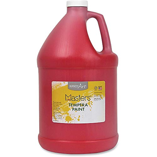 Handy Art Little Masters Tempera Paint, 1 Gallon (Pack of 1), Red