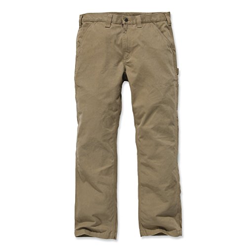 Carhartt Men's Relaxed Fit Twill Utility Work Pant, Dark Khaki, 36W x 34L
