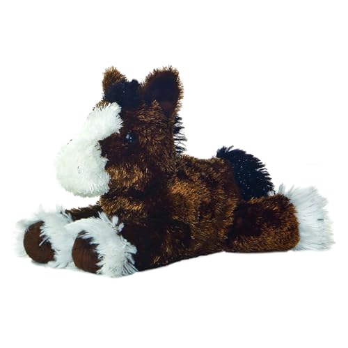 Aurora® Adorable Mini Flopsie™ Clydes™ Stuffed Animal - Playful Ease - Timeless Companions - Brown 8 Inches