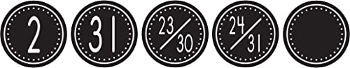 Teacher Created Resources Black/white Crazy Circles Calendar Days