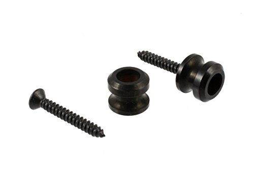 Allparts Buttons For Schaller Strap Lock System, Black