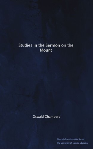 Studies in the Sermon on the Mount