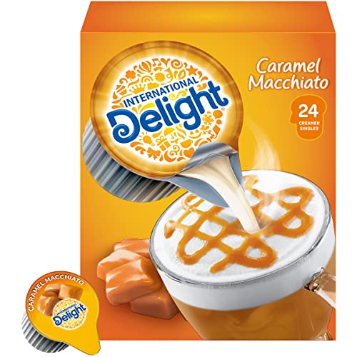 International Delight Coffeehouse Inspirations Caramel Macchiato, 24 Count Single-Serve Coffee Creamers (Pack of 6) by International Delight