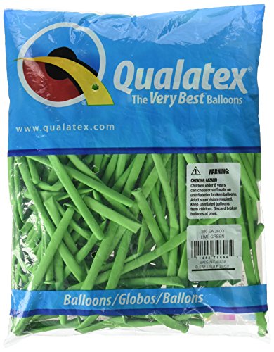 Lime Green : Pioneer Balloon Company 260Q Latex Balloons, Lime Green