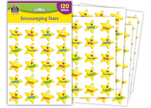 Teacher Created Resources Encouraging Stars Stickers (5126)