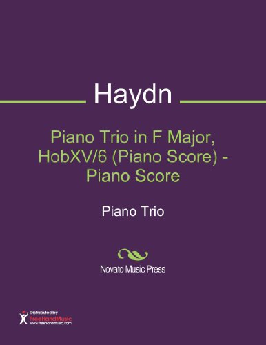 Piano Trio in F Major, HobXV/6 (Piano Score) - Piano Score Sheet Music (Piano Trio)